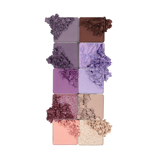 Pacifica Beauty, Purple Nudes Mineral Eyeshadow Palette, 10 Wearable Purples Shades, Matte, Shimmer, Metallic, Eye Makeup, Longwearing and Blendable, Infused with Cocoa Butter, Vegan, Cruelty Free