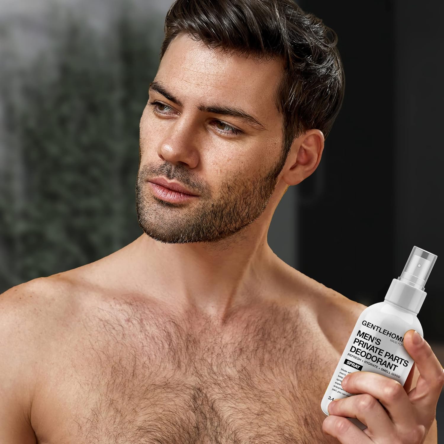 Gentlehomme - Men'S Deodorant Spray For Intimate Areas - Anti-Chafing, Hydrating & Refreshing - With Aloe Vera & Witch Hazel - All Skin Types - Vegan - Bergamot Noir Scent - 4Oz : Beauty & Personal Care