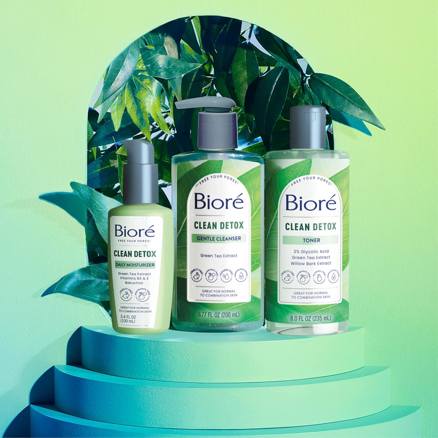 Bioré Sensitive Skin Face Moisturizer, Hydrating Moisturizer, Fragrance Free Moisturizer, Clean Detox Daily Face Moisturizer 3.4 oz : Beauty & Personal Care