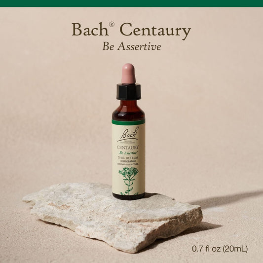 Bach Original Flower Remedies, Centaury for Assertiveness, Natural Homeopathic Flower Essence, Holistic Wellness, Vegan, 20mL Dropper