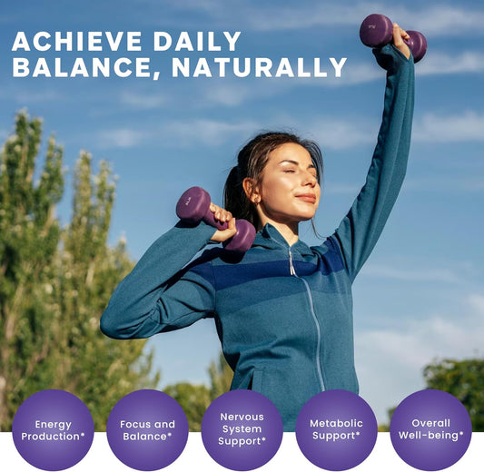 Thomas' All-Natural Remedies Vegan B Vitamins With Choline, Paba & Inositol - Folate - Vitamins For Energy & Metabolism - Hair Skin Nails - 60 Caps - Made In Usa