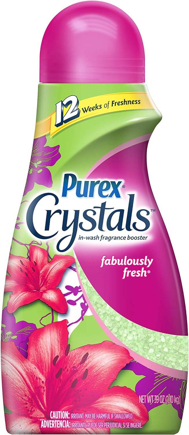 Purex Crystals in-Wash Fragrance and Scent Booster, Fabulously Fresh, 39 Ounce : Health & Household