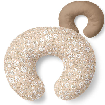 Pobibaby 1-Pack Premium Nursing Pillow Cover - Ultra Soft & Stretchy 96% Cotton, Breastfeeding Pillow Cover For Baby Boys And Girls (Meadow)