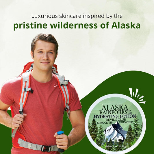 Alaska Rainforest Lotion - Luxurious Full Body Lotion - Natural Moisturizing Body Lotion With Alaskan Devil'S Club & Fireweed Oils - Comprehensive Skincare Solution For All Skin Types