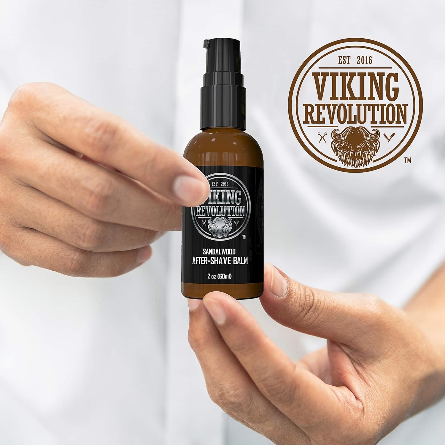 Viking Luxury After-Shave Balm - Soothes Face, Moisturizes After Shaving, Eliminates Razor Burn - Sandalwood Scent : Beauty & Personal Care