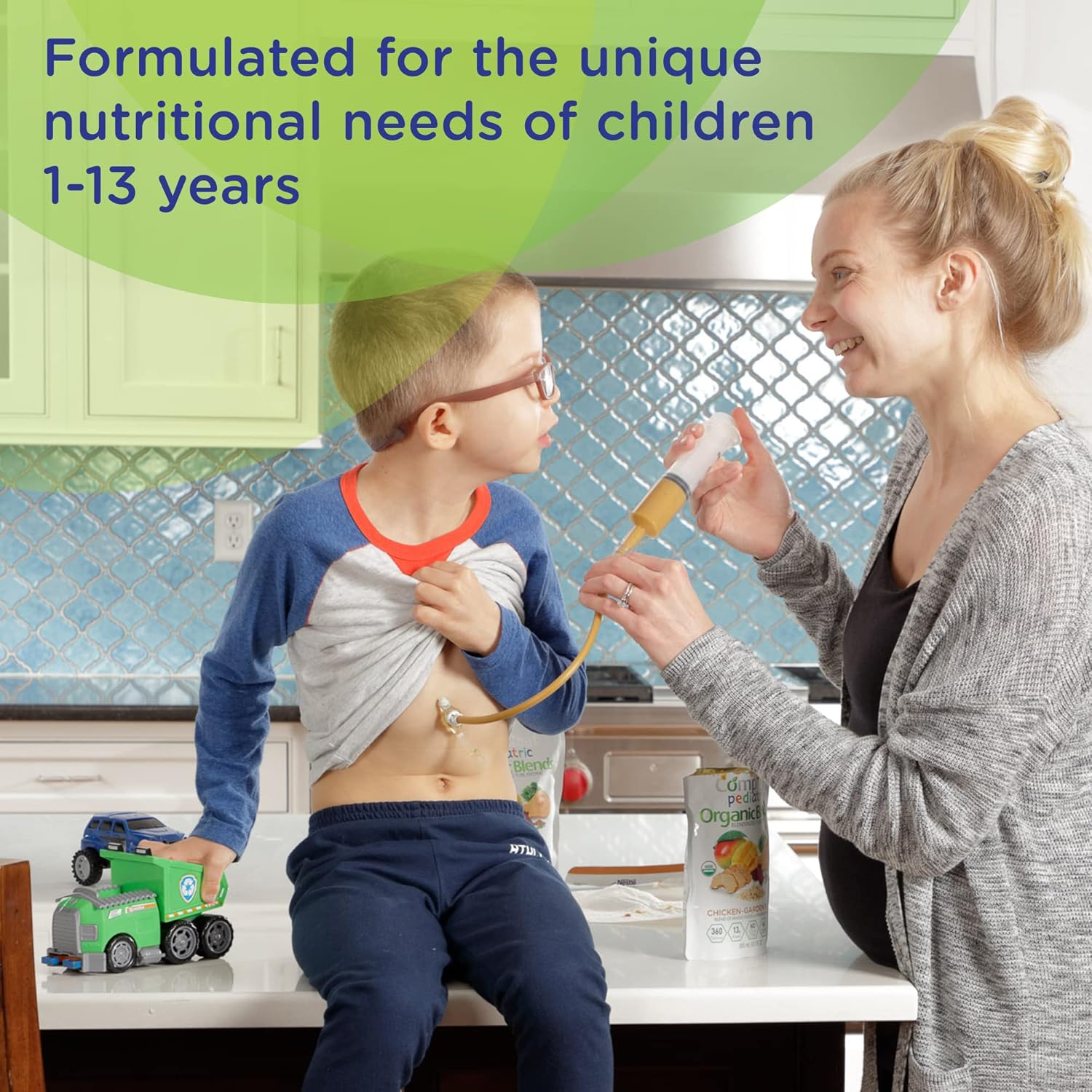 Compleat Pediatric Organic Blends Chicken-Garden, 10.1 fl oz Pouch, 24 Count : Baby
