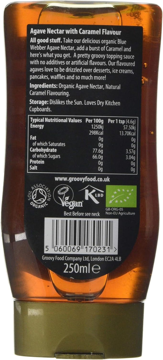 Groovy Food Company Organic Agave Nectar, Cinnamon, 250 Ml, (Pack Of 3)