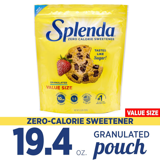 Splenda Zero Calorie Sweetener, Granulated Sugar Substitute, 1.2 Pound Bag