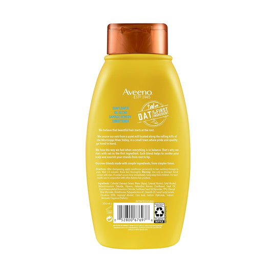 Aveeno Sunflower Oil Blend Conditioner, For Dry Damaged Hair, Dye, Paraben & Sulfate Surfactants Free, 12Oz