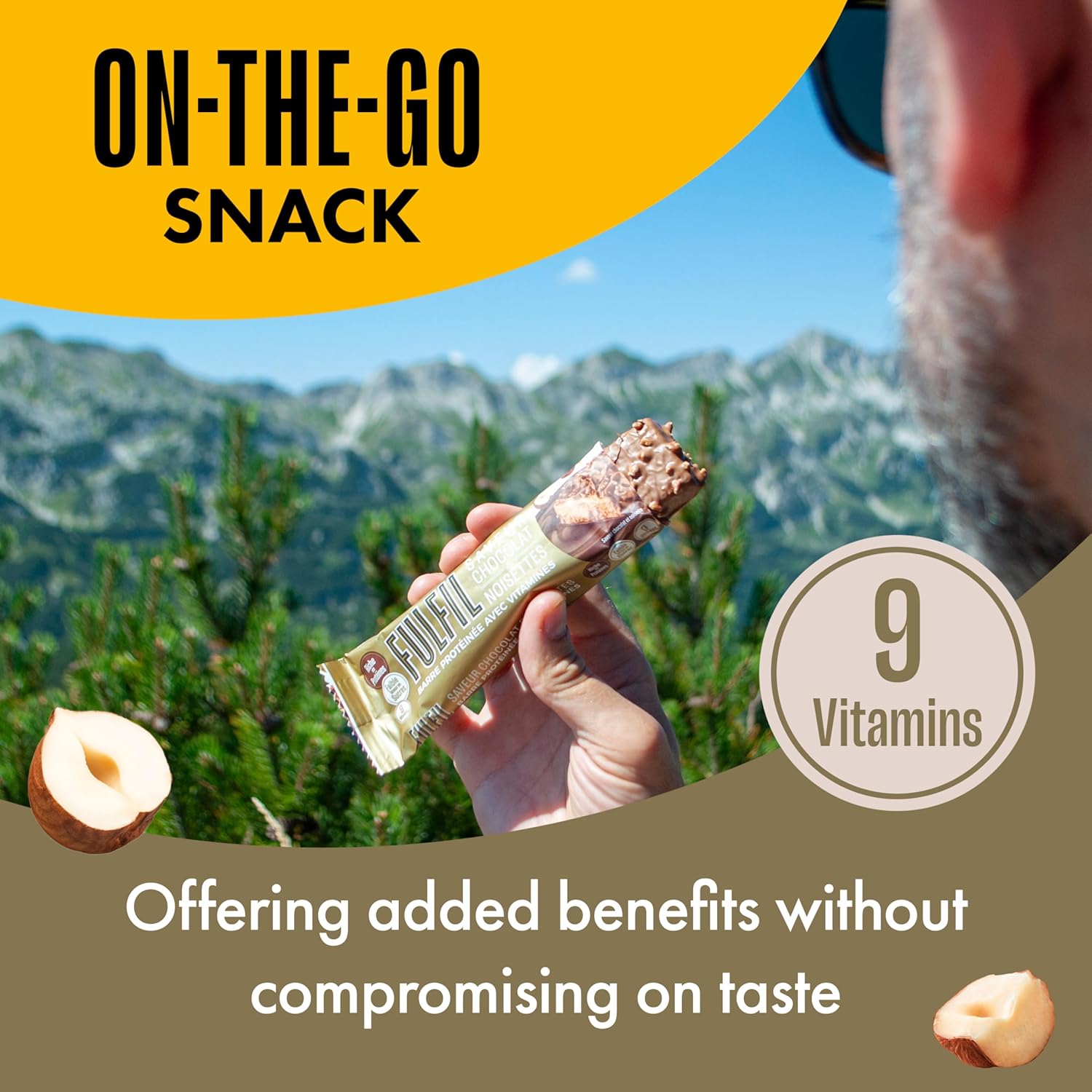 FULFIL Vitamin and Protein Bars (15 x 40 g Bars) — White Chocolate Cookies and Cream Flavour — 15g High Protein, 9 Vitamins, Low Sugar : Amazon.co.uk: Health & Personal Care