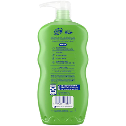 Dial Kids 2-In-1 Body+Hair Wash, Melon, 24 Fl Oz (Pack Of 4)