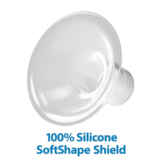 Dr. Brown's SoftShape™ 100% Silicone Nipple Shields,Size C (30mm),2 Pack