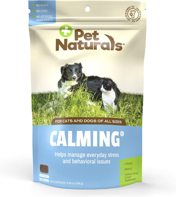 Pet Naturals Of Vermont - Calming, Behavioral Support Supplement For Dogs And Cats, 160 Bite Sized Chews
