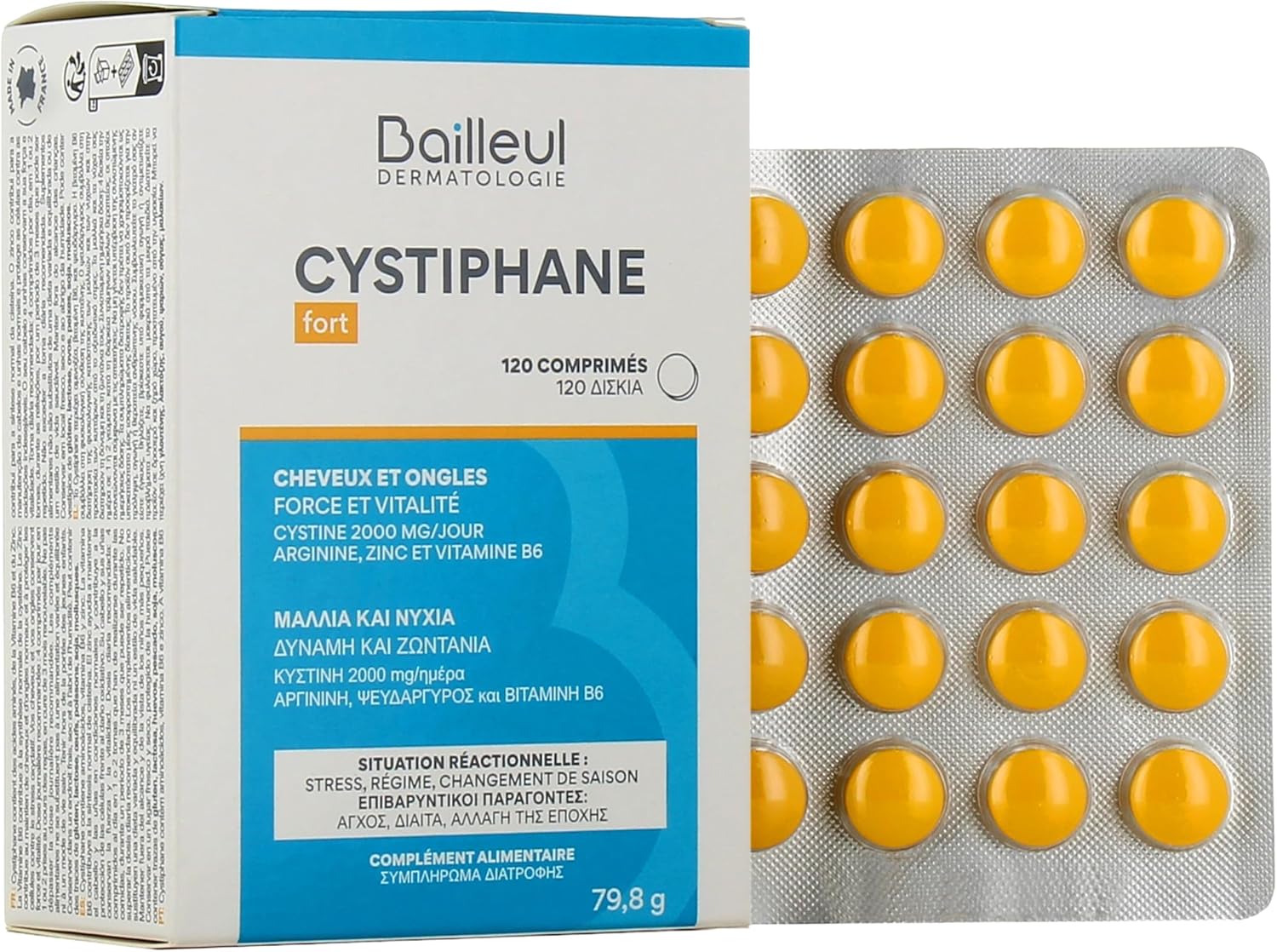 Cystiphane Pack Hair And Nails 120 Tablets Anti Fall Shampoo 200Ml