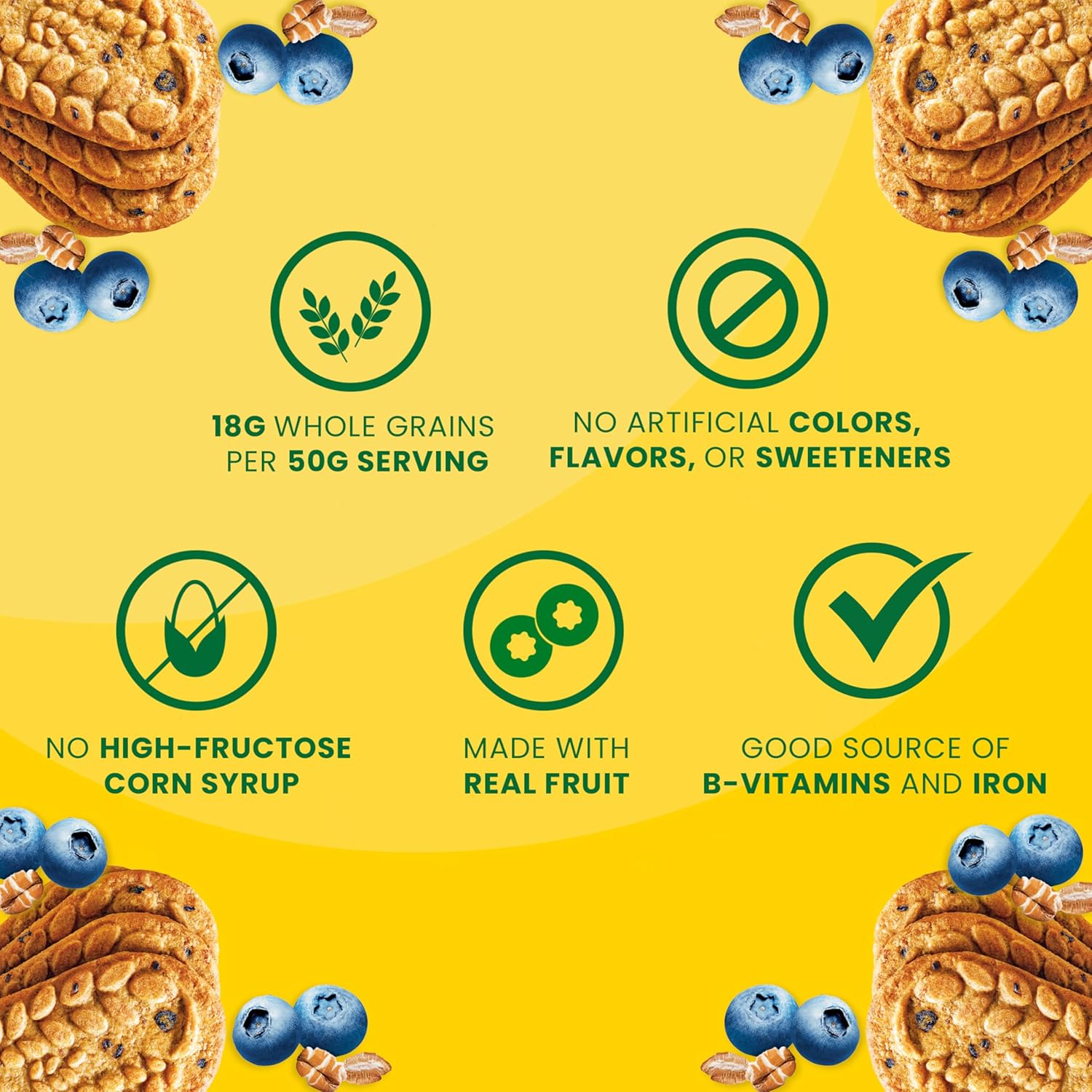 Belvita Blueberry Breakfast Biscuits, 8 Packs (4 Biscuits Per Pack)
