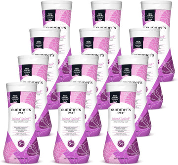 Summer'S Eve Island Splash Refreshing Daily All Over Feminine Body Wash, Removes Odor, Feminine Wash Ph Balanced, 15 Fl Oz, 12 Pack