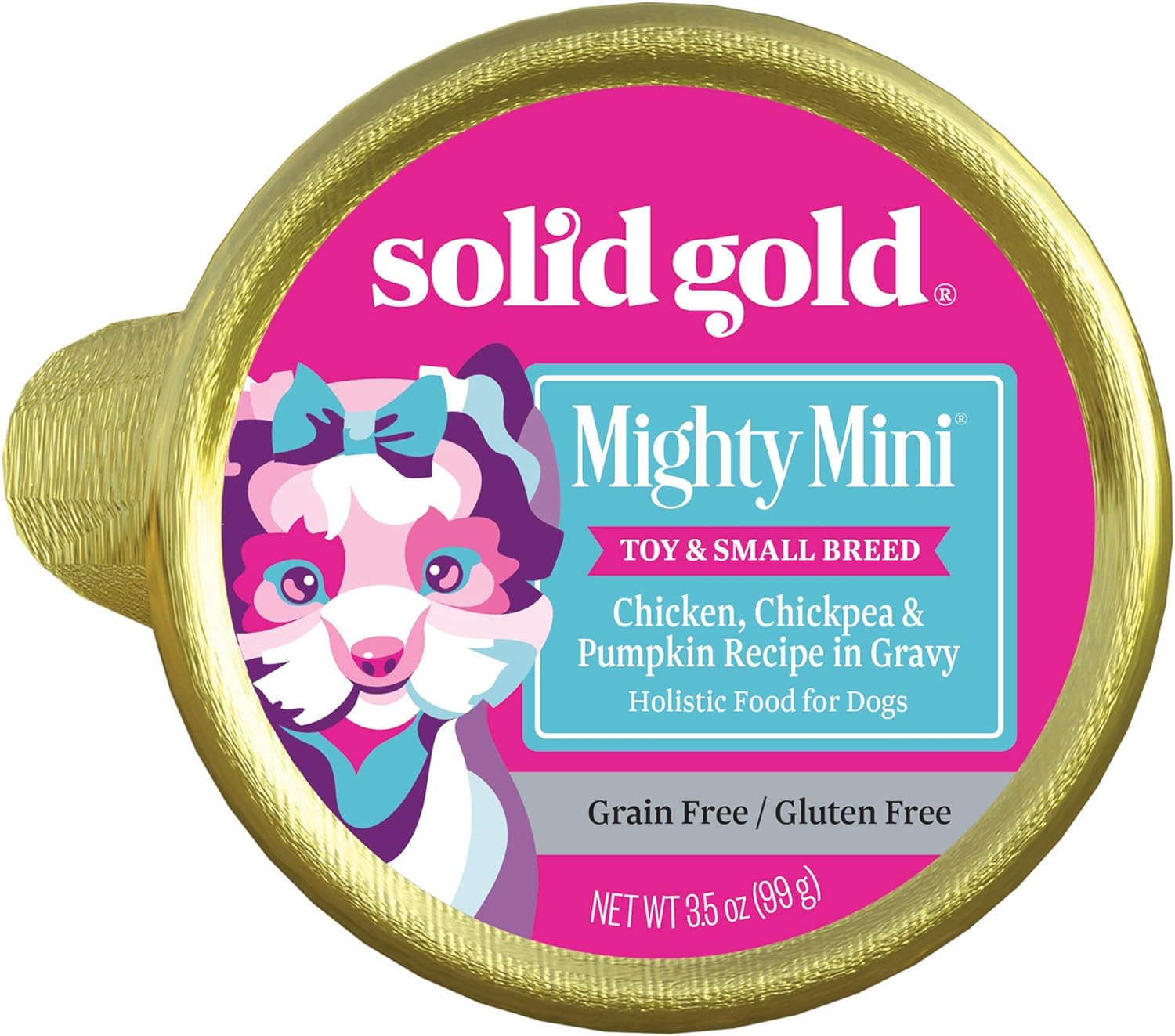 Solid Gold Wet Dog Food For Small Dogs - Mighty Mini Grain Free Wet Dog Food Made With Real Chicken, Chickpeas And Pumpkin - For Puppies, Adult & Senior Small Breeds With Sensitive Stomachs