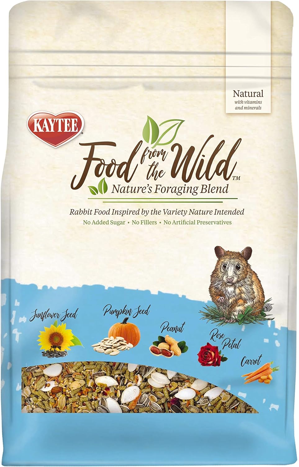 Kaytee Food From The Wild Natural Pet Hamster Food, 2 Pound