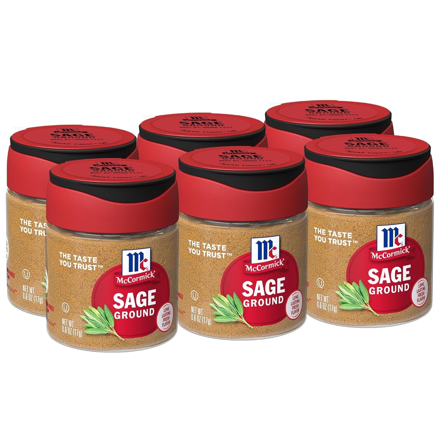 Mccormick Ground Sage, 0.6 Oz (Pack Of 6)