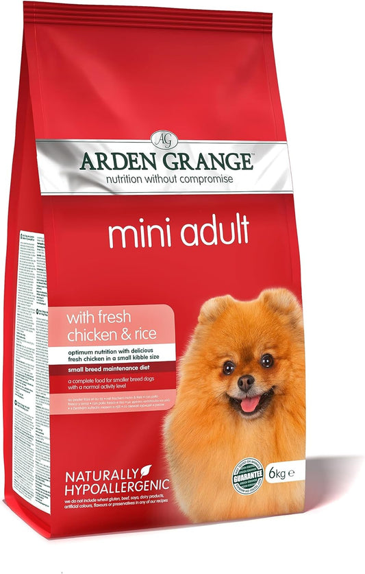 Arden Grange Mini Adult Dry Dog Food with Fresh Chicken and Rice, 6 kg :Pet Supplies