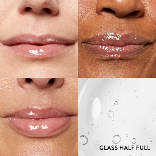 Laura Geller New York Fine Shine Glossy Lip Oil, Sweet Pink - Hydrating Squalane - Sheer Pink Lip Gloss