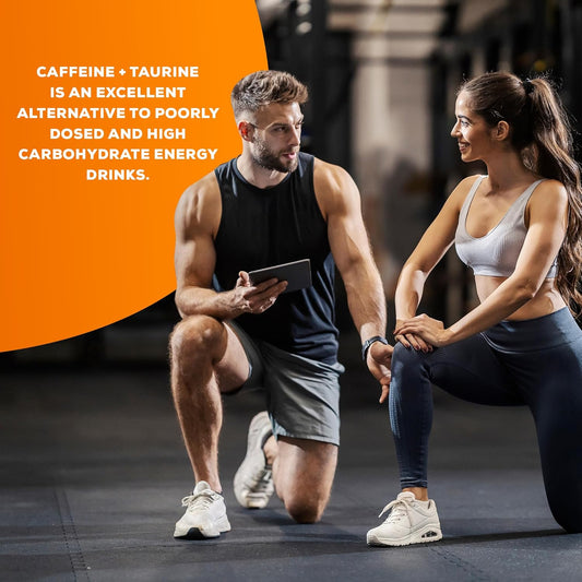 Biotechusa Caffeine + Taurine | Each Capsule Contains 80 Mg Of Caffeine And 600 Mg Of Taurine | Gmo-Free | Gluten-Free, 60 Capsules
