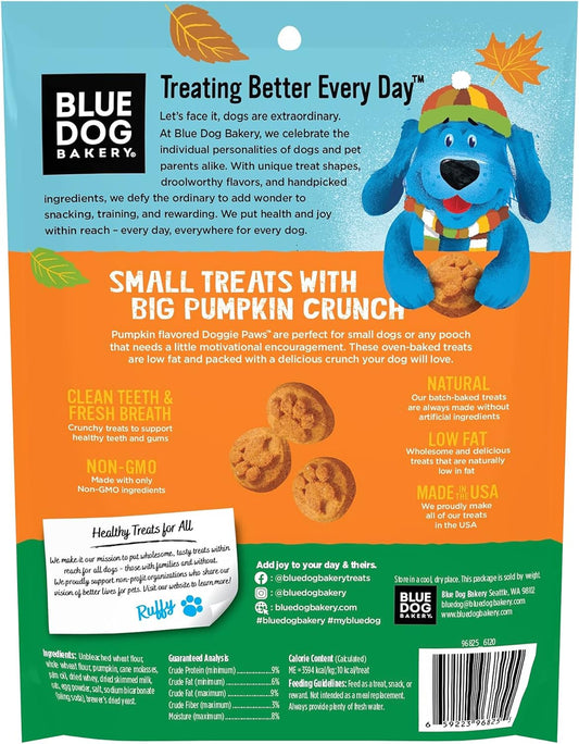 Blue Dog Bakery Doggie Paws, Pumpkin Flavor, 10 Ounces