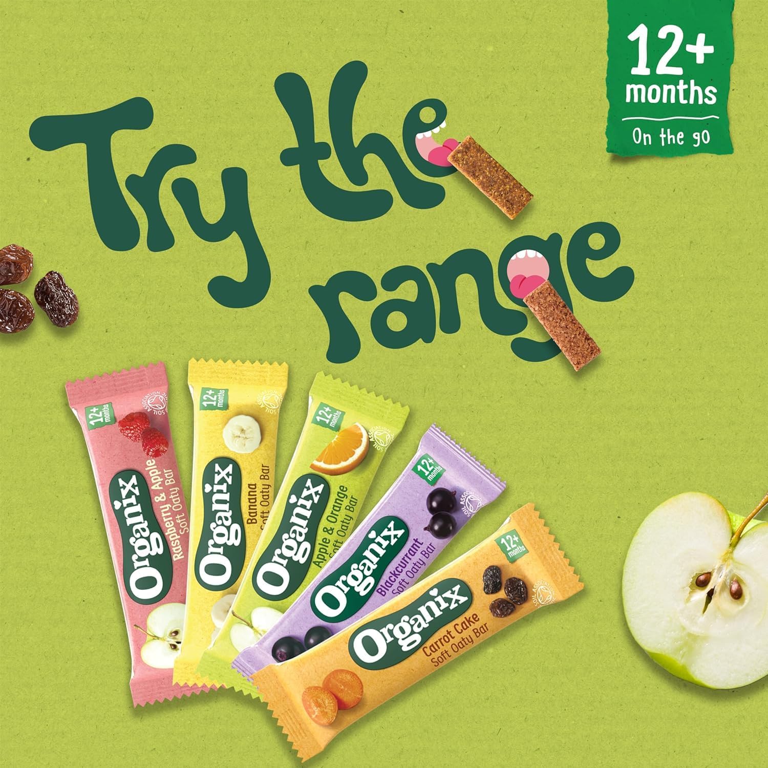 Organix Choco Orange Organic Soft Oaty Snack Bars Multipack, No Added Sugar, 6 x 23 g Bars Per Box (6 Boxes Total) : Amazon.co.uk: Grocery