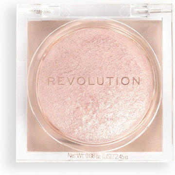 Makeup Revolution Beam Bright Highlighter, All Over Face Glow, Powder To Liquid Formula, 5 Different Shades, Golden Gal