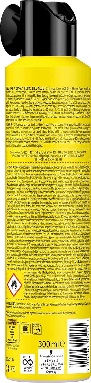 Schwarzkopf Got2B Glued Blasting Freeze Spray