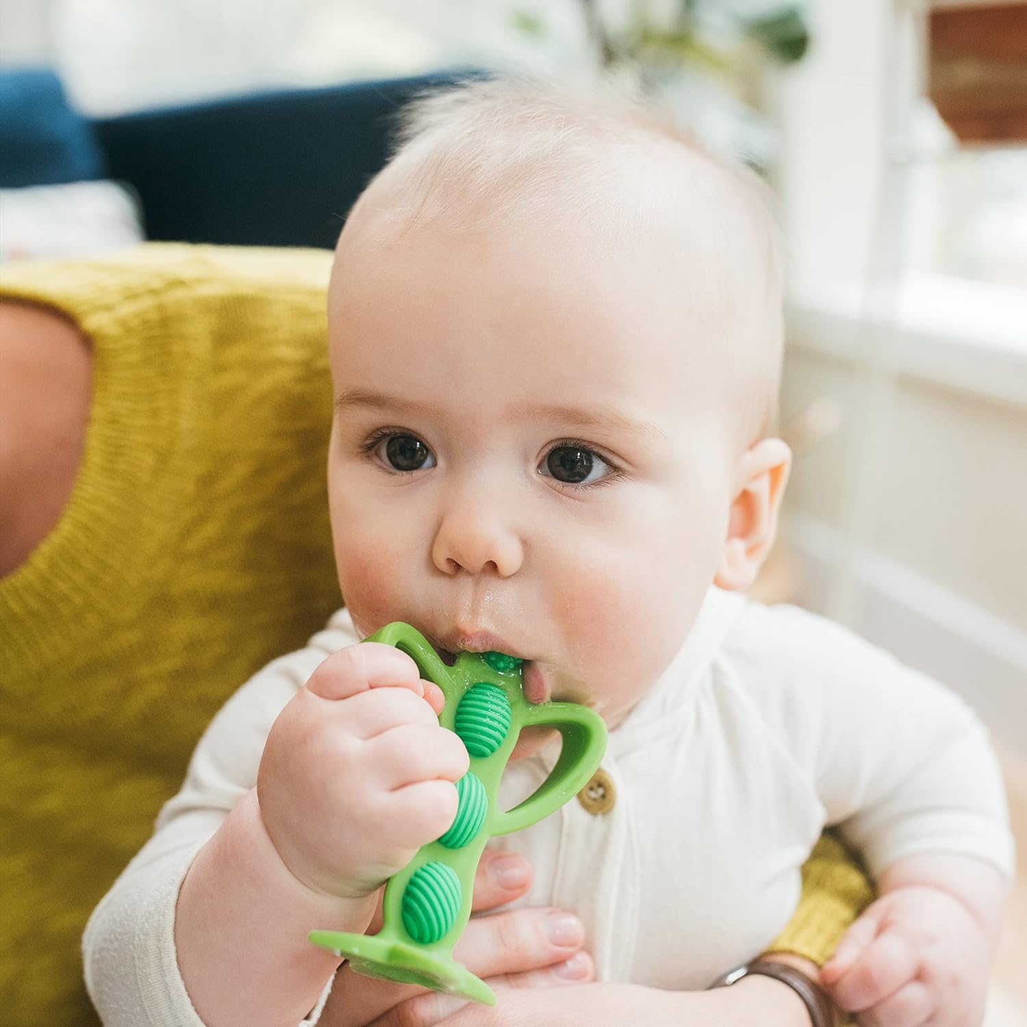 Dr. Brown's Peapod Teether and Training Toothbrush, Soft and Safe for Baby Gums and First Teeth, BPA Free, 100% Silicone, 3m+ : Health & Household