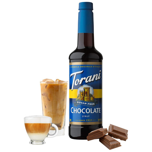 Torani Sugar Free Syrup, Chocolate, 25.4 Ounces (Pack Of 4)