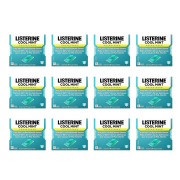 Listerine Cool Mint Pocketpaks Breath Strips Kills Bad Breath Germs, 24-Strip Pack (12 Pack)