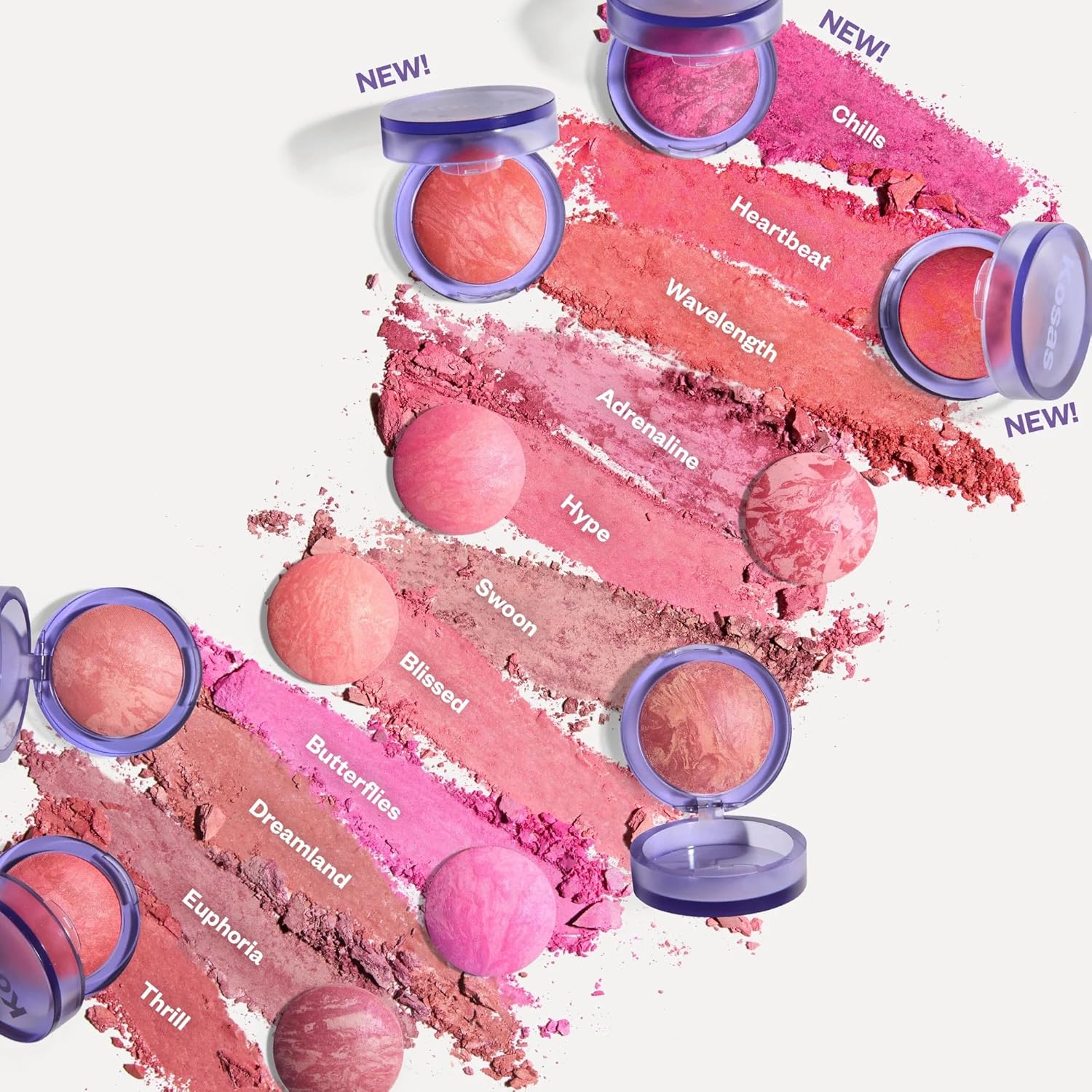 Kosas Blush Is Life –Talc-Free Dimensional Blush Baked With Squalane & Hyaluronic Acid – Long Wear, Safe For Sensitive Skin - Swoon : Beauty & Personal Care