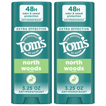 Tom’S Of Maine North Woods Antiperspirant For Men And Women, With Recycled Aluminum, 3.25 Oz, 2-Pack