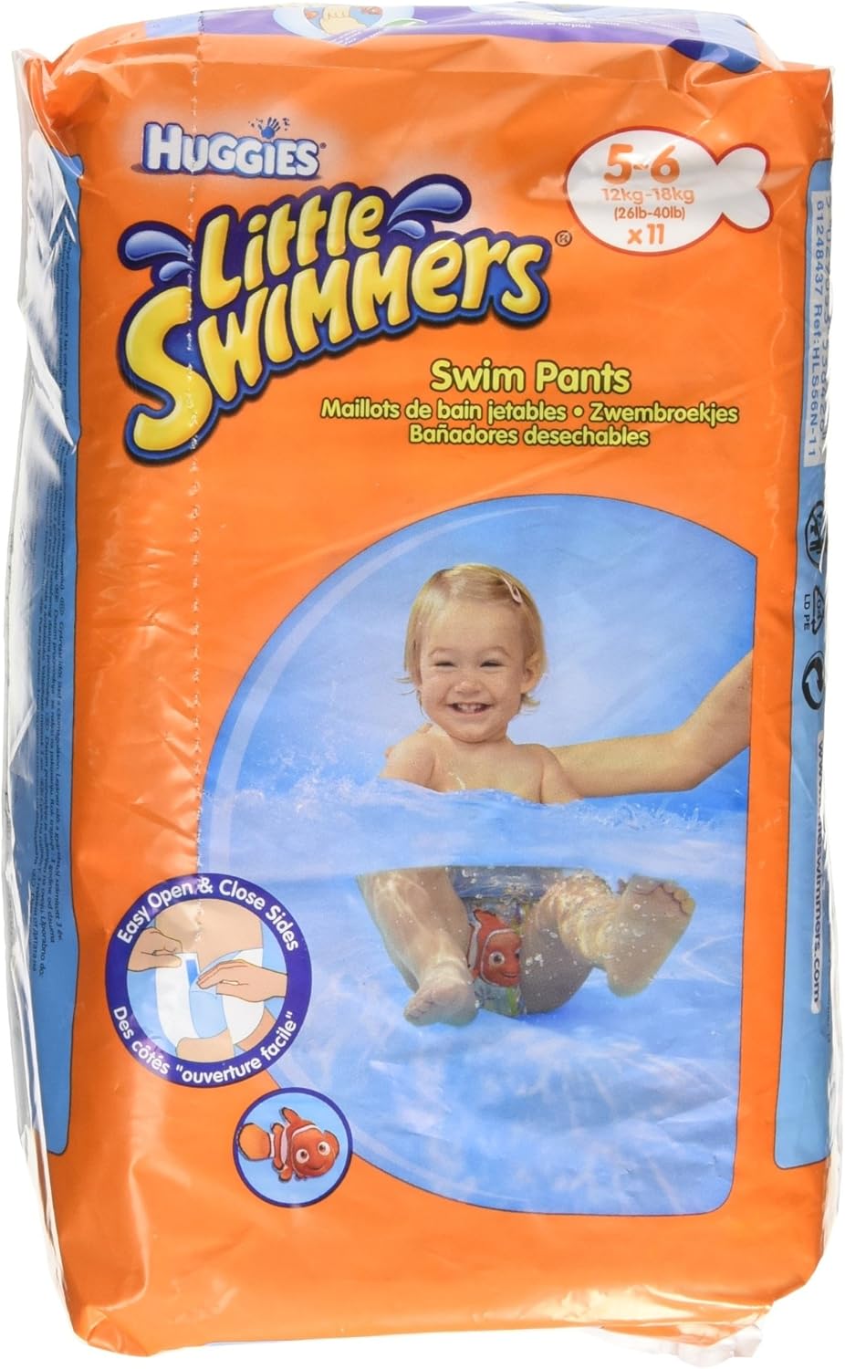 Huggies Little Swimmers Swim Pants Size 5-6 12Kg-18Kg, 26Lb-40Lb 11 Pants