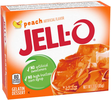 Jell-O, Gelatin Dessert, Peach (Pack Of 6)