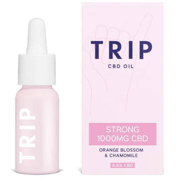Trip Cbd Oil 1000Mg (High Strength), Orange Blossom, Vegan, 100% Natural, Flavoured Cbd Oil Blended With Mct Coconut Oil (Pack Of 1)