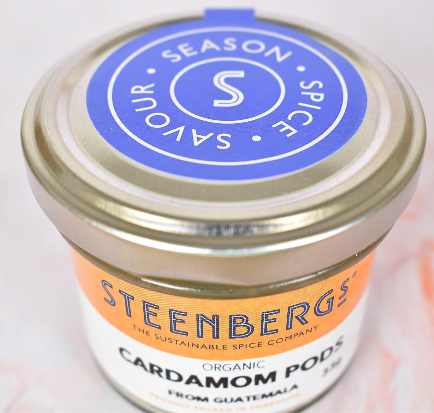 Steenbergs Organic Green Cardamom Pods Standard - 33G