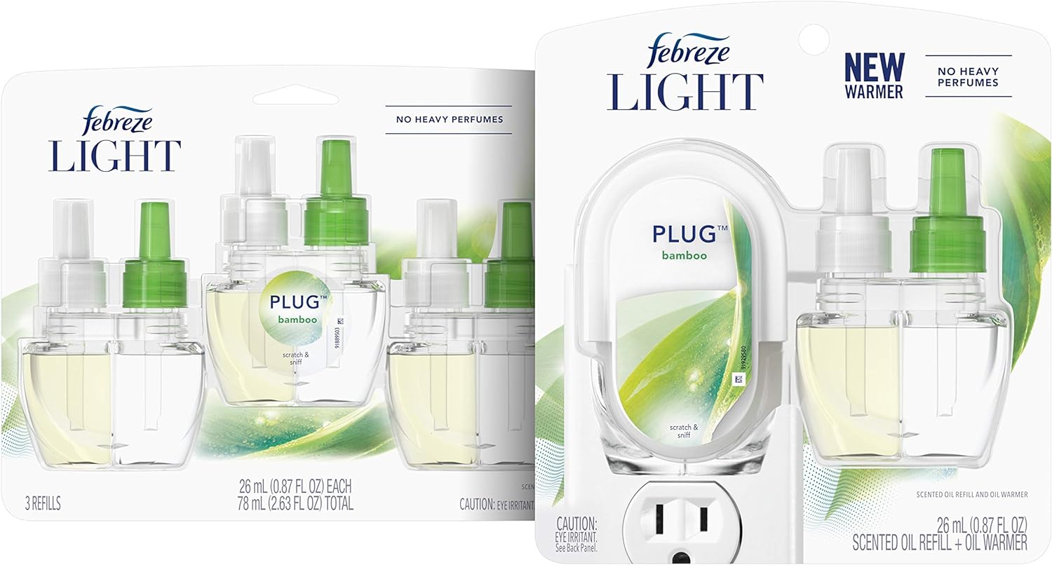 Febreze PLUG, Bamboo, Starter Kit & (4) .87 fl. oz. Refills : Everything Else