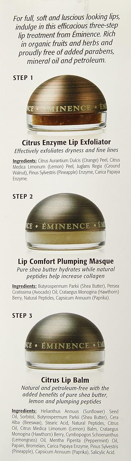 Eminence Organics Lip Trio, 0.27 Fl Oz