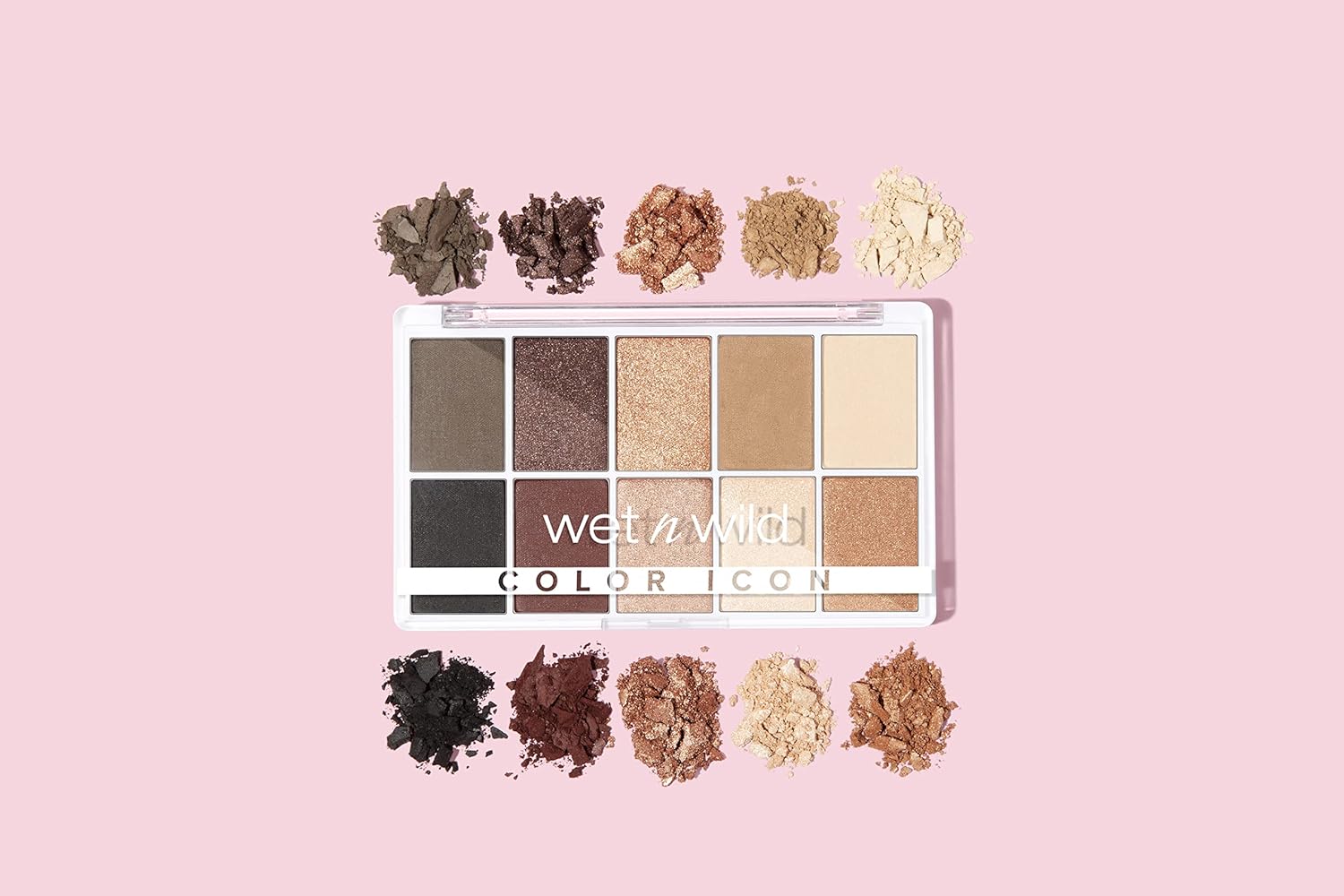 wet n wild Color Icon 10-Pan Eyeshadow Makeup Palette, Brown Nude Awakening, Long Lasting, Shimmer, Metallic, Glittery, Matte, Rich Smooth Pigment, Cruelty Free : Beauty & Personal Care