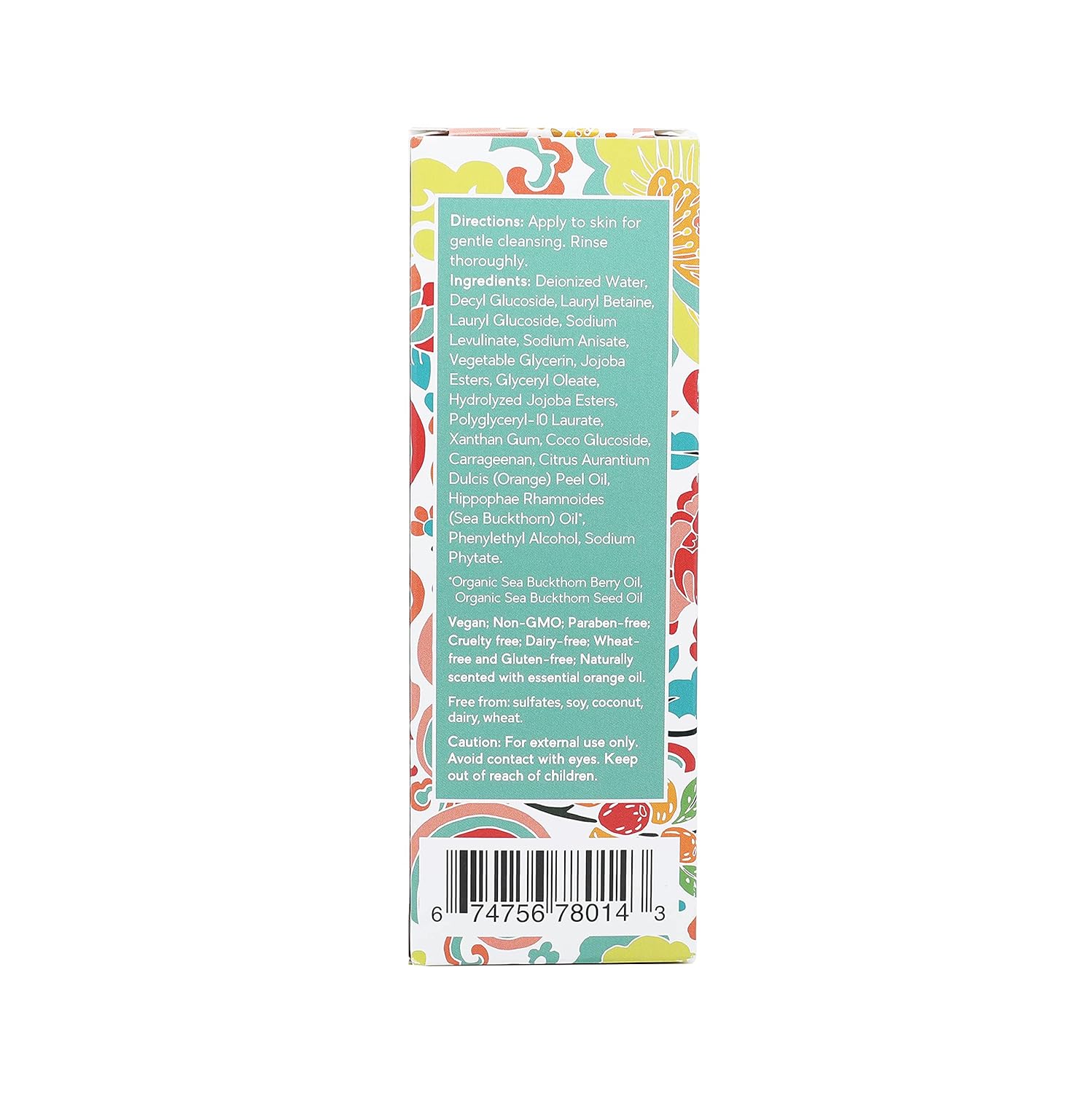Organic Sea Buckthorn Exfoliating Facial Cleanser, 4 Fl Oz