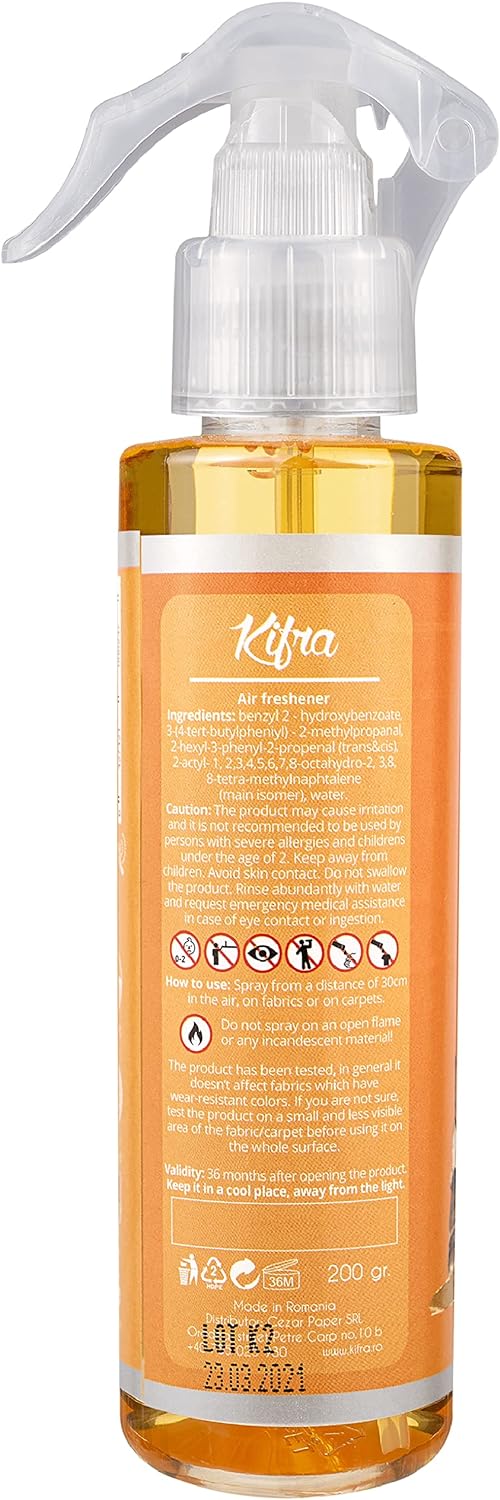 KIFRA ROMA Concentrated Room Fragrance Spray 6.76 Fl Oz 200ml