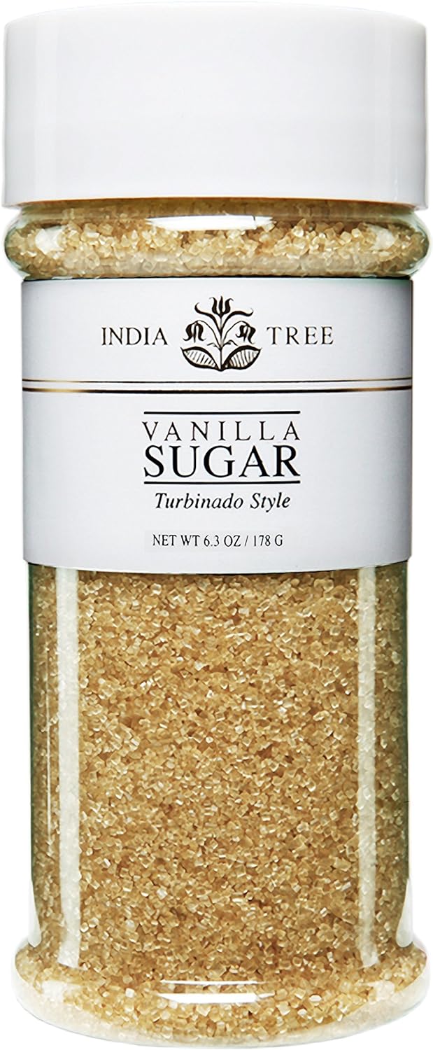 India Tree Sugar Vanilla, Organic, 6.3 Ounce