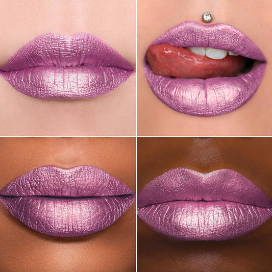 Maki Yika Pink Lipstick For Women Metallic Lipsticks Glitter Long Lasting Lipstick No Smudge No Transfer Liquid Lip Gloss (Br012 Paradise)
