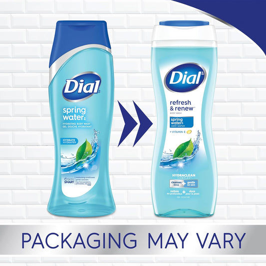 Dial Softening Body Wash, Spring Water, 21 Fl Oz (Pack Of 4)