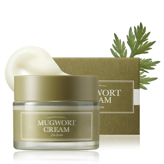 I'M From Mugwort Cream, For All Skin Type, 1.69 Fl Oz | Moisturizer With 73.55% Mugwort Extract, Soothing, Calming, Redness Relief With Sebum Control : Beauty & Personal Care