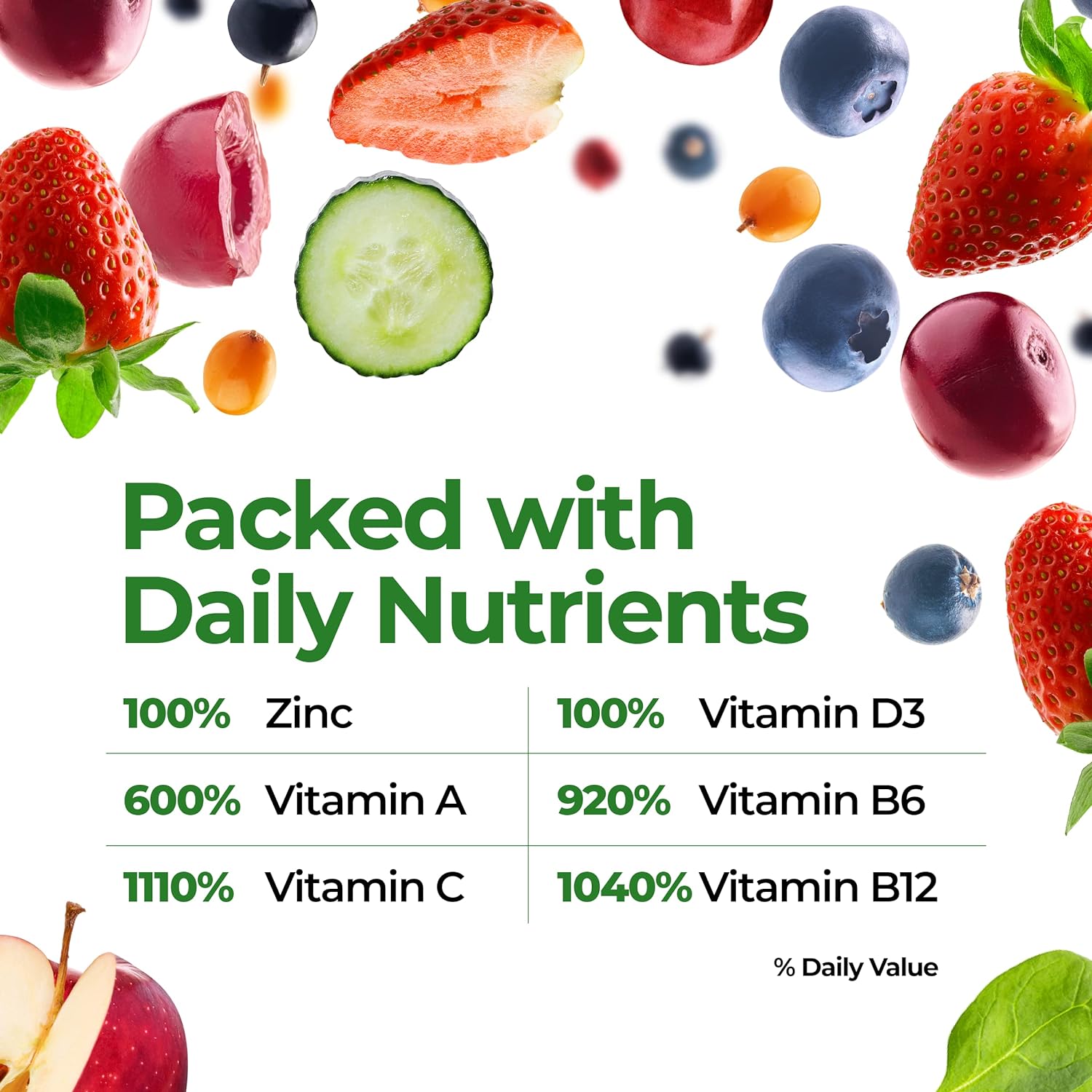 FeelGood Superfoods Vita Fruits and Veggies Immune Support Shot Supple