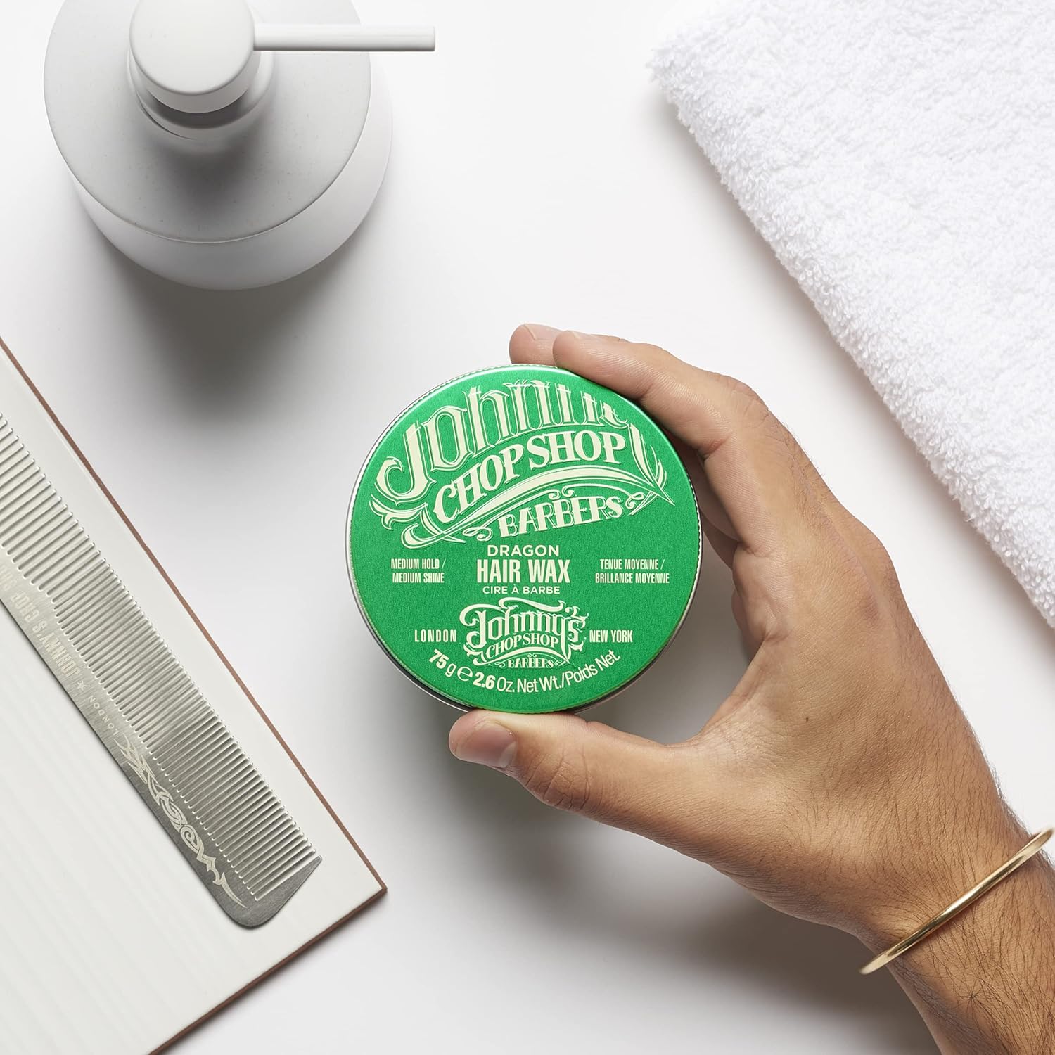 Johnny's Chop Shop - Dragon Wax, Medium Hold Hair Styler, Non Greasy (75g) Pack of 1 : Amazon.co.uk: Beauty